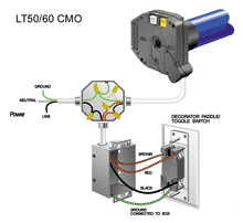 Load image into Gallery viewer, Somfy motor wiring diagram 4 wire