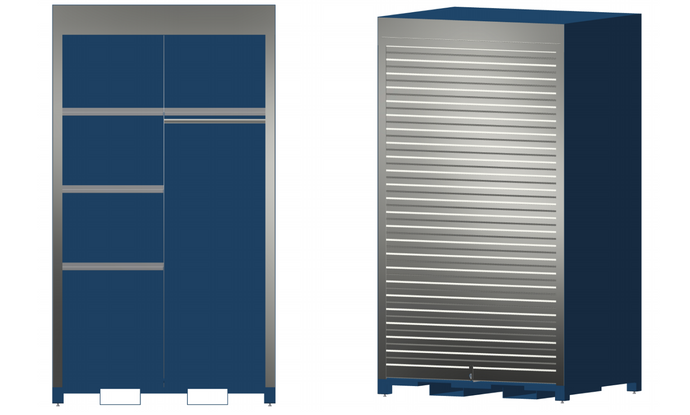 Security Lockers with Roll-Up Doors